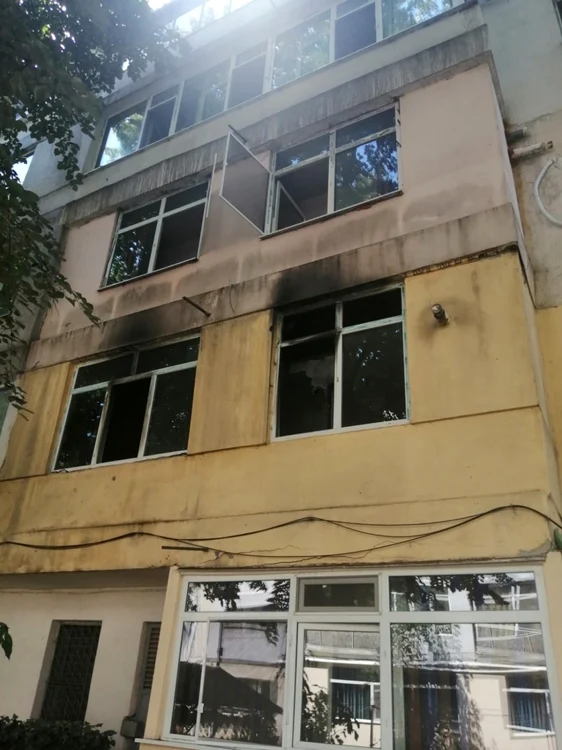 Incendiu într-un bloc din Brăila, sursa: Jandarmeria Brăila