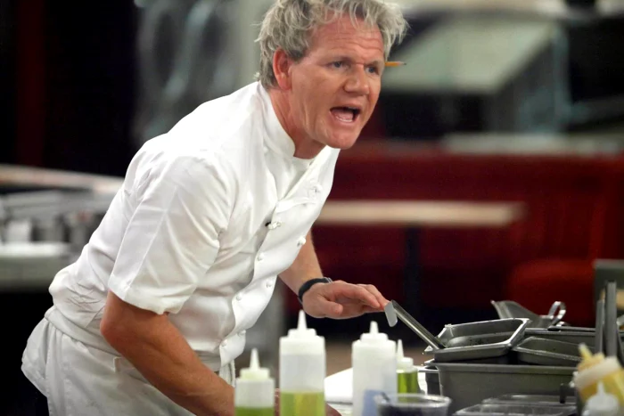Gordon Ramsay în emisiunea „Hell's Kitchen"