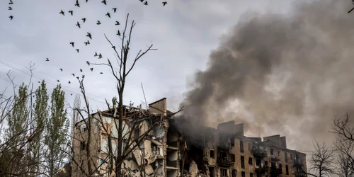 Orașul din prima linie Kostiantinivka  distrus de bombardamente FOTO EPA EFE jpg