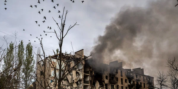 Orașul din prima linie Kostiantinivka  distrus de bombardamente FOTO EPA EFE jpg