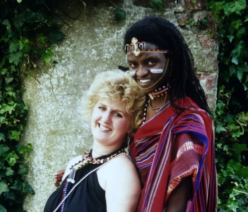 Cheryl Thomasgood și războinicul masai FOTO: X