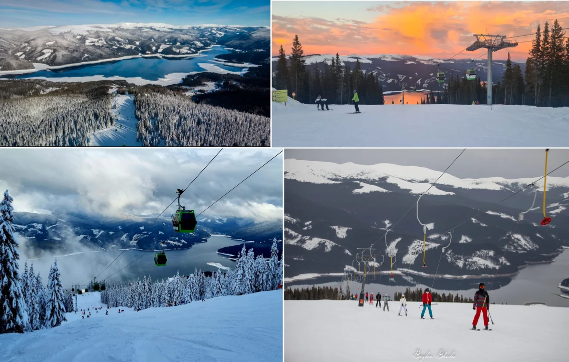 Pârtiile cu cea mai spectaculoasă priveliște din țară Transalpina Ski Resort Foto Colaj / DMS