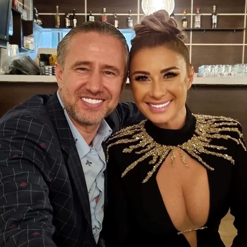 Anamaria Prodan, alături de Reghe, pe vremea când formau un cuplu fericit