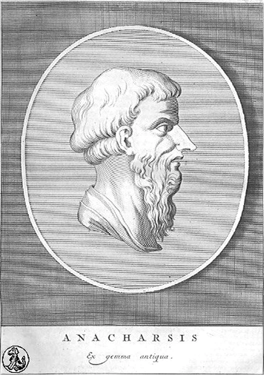Anacharsis, portret din secolul al XVIII-lea