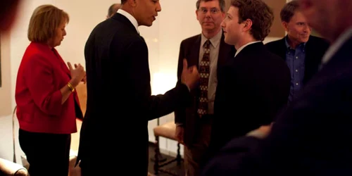 Discutie intre Barack Obama si Mark Zuckerberg FOTO Flickr/White House