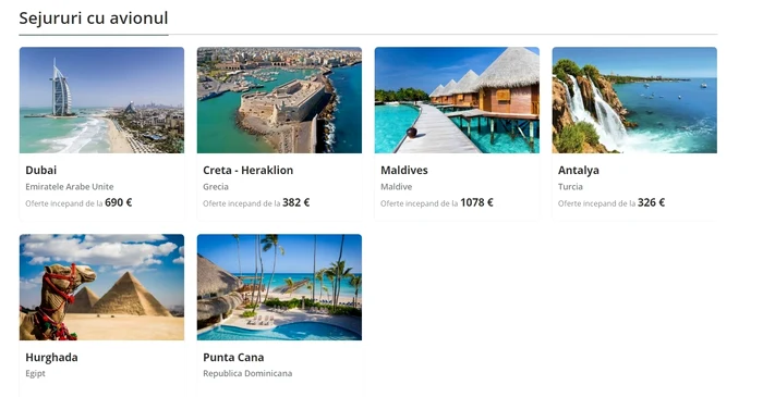 Sejururi cu avionul. FOTO Ideal Travel Tour