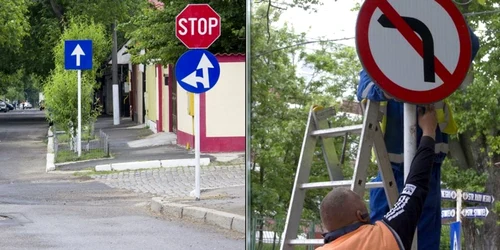 Semne noi de circulaţie în Galaţi FOTO PM Galaţi