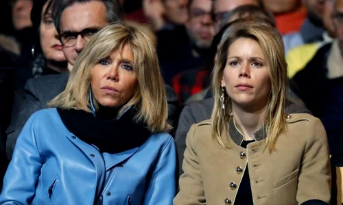 Brigitte Trogneux And Daughter At Emmanuel Macron's Rally   Lille jpeg