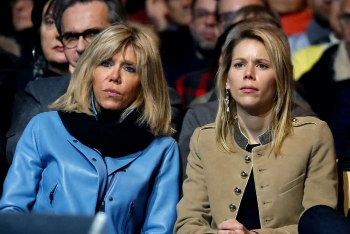 Brigitte Trogneux And Daughter At Emmanuel Macron's Rally Lille jpeg