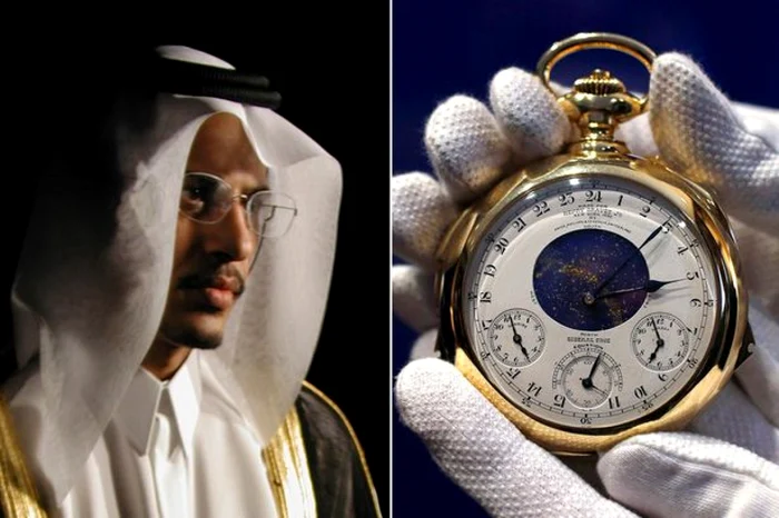 Şeicul miliardar Saud Bin Mohammed Al-Thani a murit în urma unor probleme cardiace, la vârsta de 48 de ani, cu numai două zile înainte să scoată la licitaţie preţiosul ceas de buzunar realizat de Patek Phillipe în 1933. FOTO mirror.co.uk