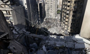 Urmările atacurilor israeliene asupra unor cartiere din Beirut FOTO EPA EFE jpg