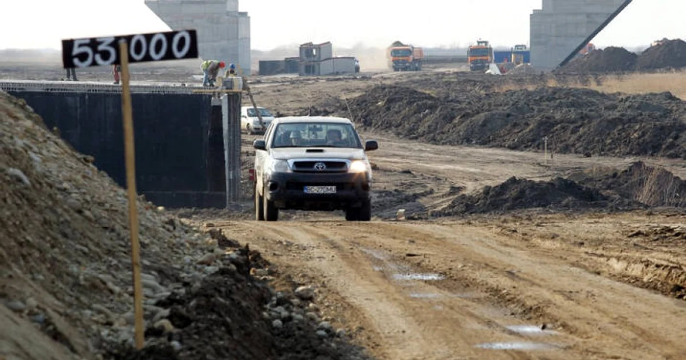 Lucrări pe autostrada Timișoara - Lugoj