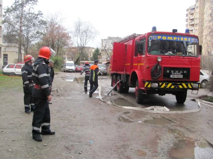 Incendiu de amploare la Spitalul Judeţean - Exerciţiu