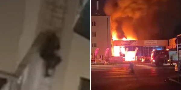 individ surprin urcand pe o hala din brasov inainte sa fie cuprinsa de incendiu png