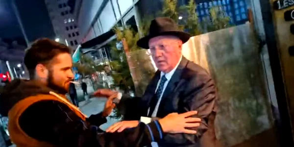 Mitică Dragomir s a luat la bătaie cu protestatarul Marian Ceaușescu FOTO Captură Video jpg