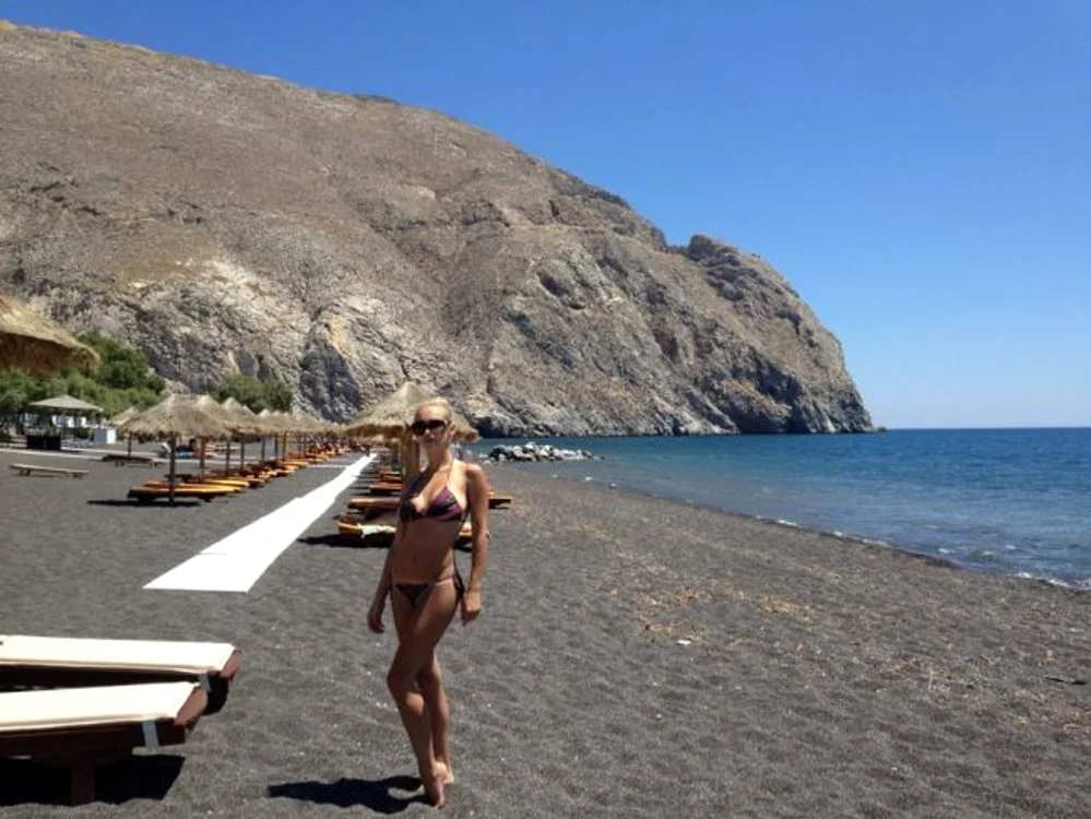 Andreea Spătar se relaxează în Grecia