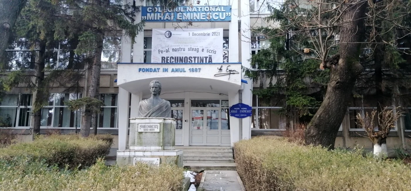 Incidentul a avut loc la Colegiul ”Mihai Eminescu” Botoşani FOTO Cosmin Zamfirache