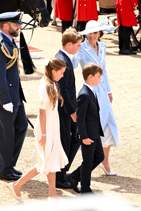 Kate Middleton William George Charlotte Louis la Trooping the Colour 
