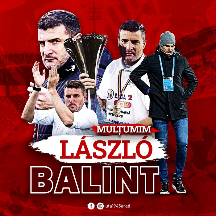 UTA i-a mulțumit public lui Laszlo Balint