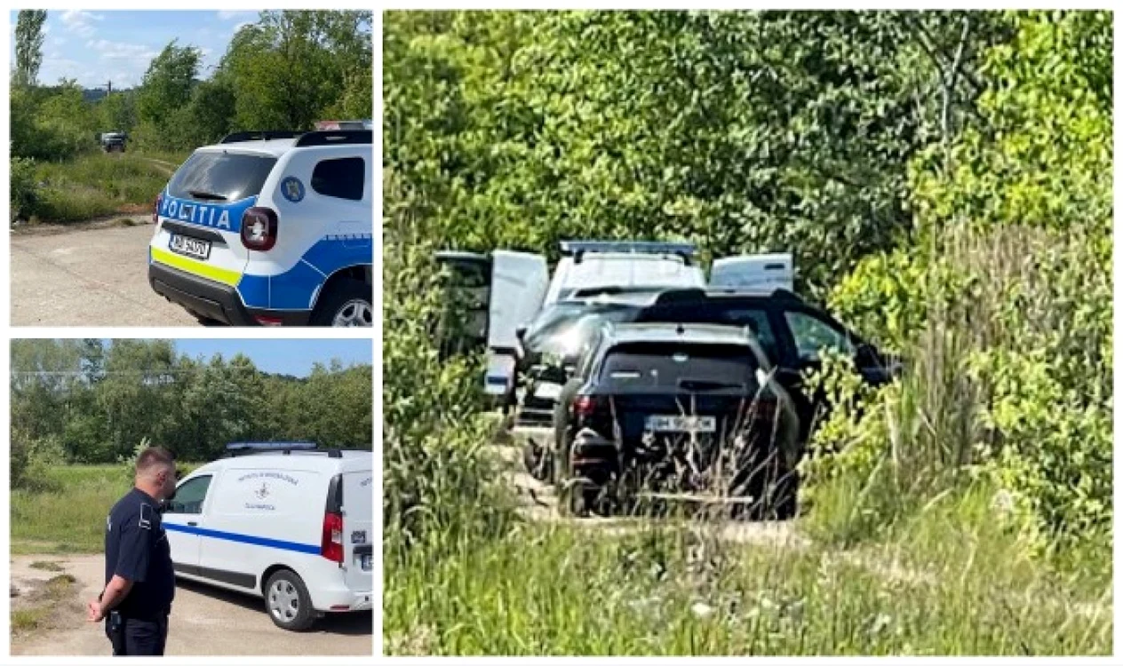 Poliţiştii şi procurorii din Cluj au securizat zona în care a fost descoperit cadavrul. FOTO: alesdonline.ro