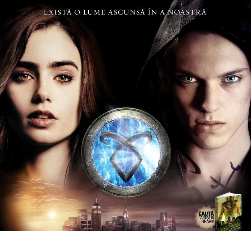 Lily Collins şi Jamie Campbell Bower în "Instrumente mortale: Oraşul oaselor"  FOTO MediaPro Distribution