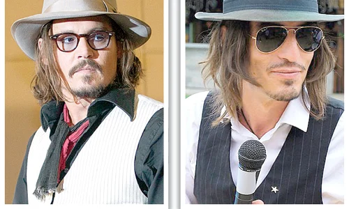 Iată de ce este Vasile Calofir (dreapta) comparat cu Johnny Depp  Asemănarea dintre ei este izbitoare jpeg