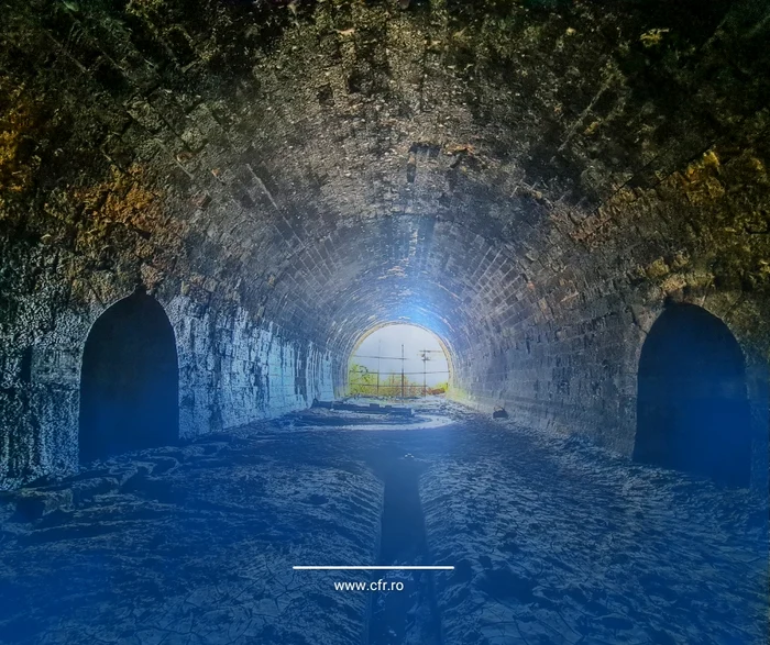 Tunelul Palas / FOTO: FB- CFR Infrastructură