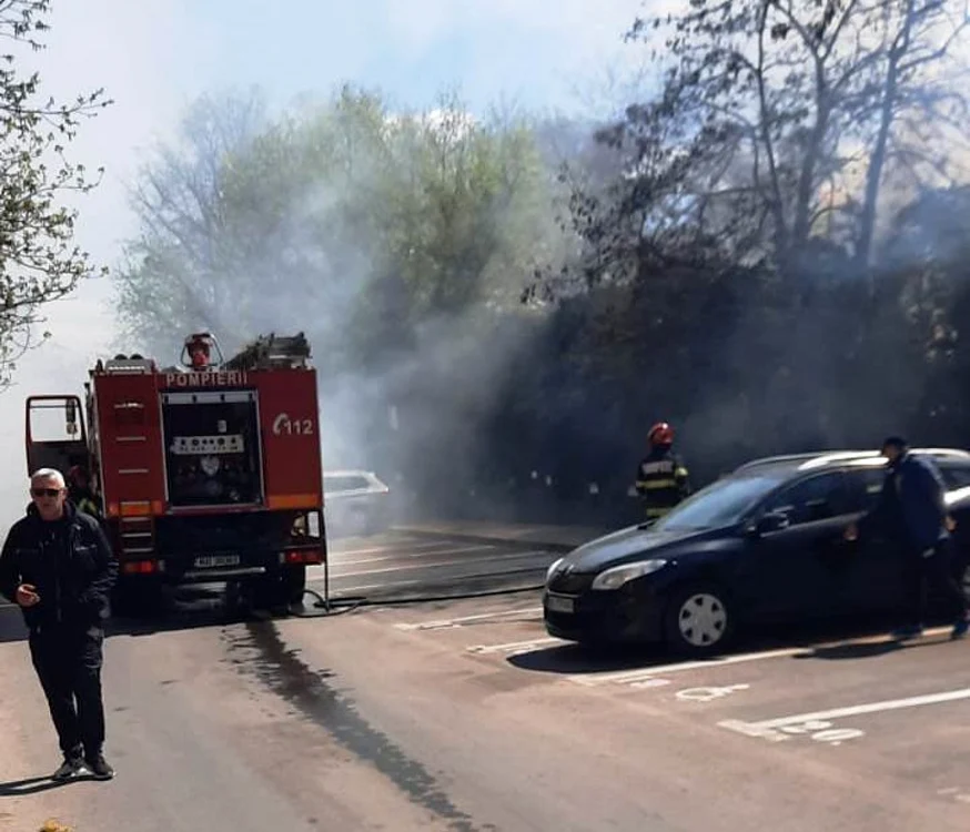 Maşina pompierilor a avut probleme la pompa de apă