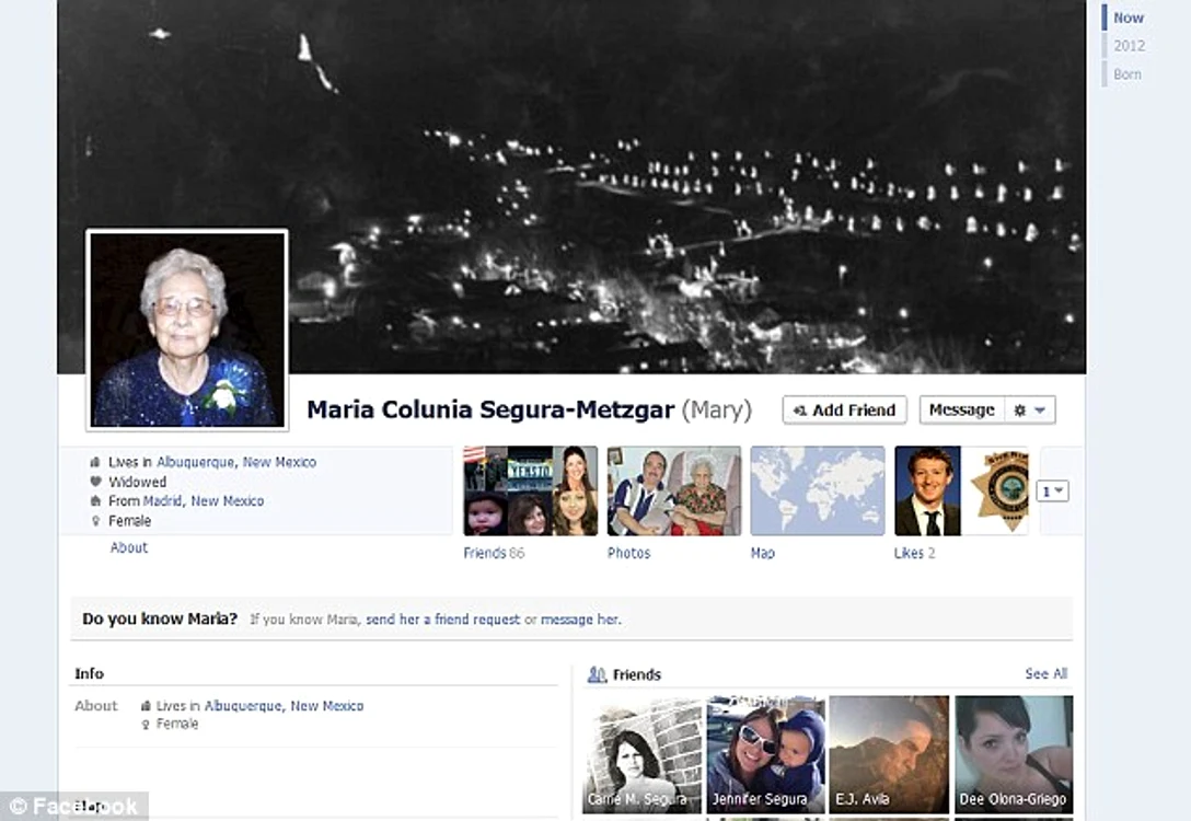 Profilul de Facebook al Mariei Segura-Metzgar