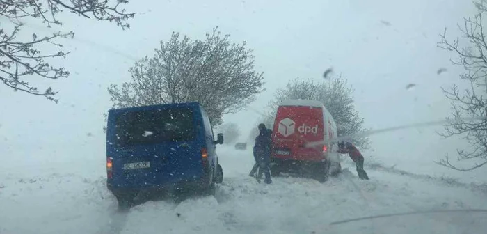 Viscol în aprilie la Galaţi FOTO GSDF