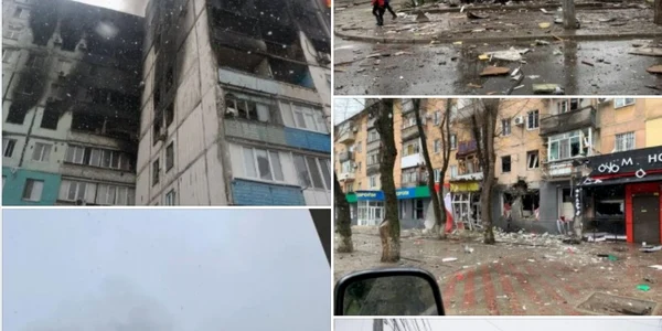 Cladiri bombardate in Mariupol FOTO Diana Berg