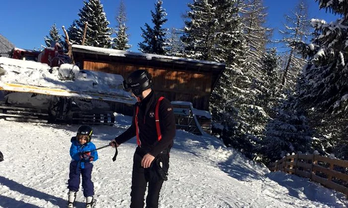Adi Sina si Anca Serea, in vacanta la schi, in Austria