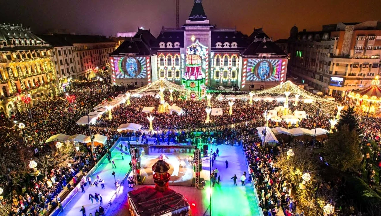 Craiova a câștigat locul 1 în competiția Târgurilor de Crăciun din Europa. FOTO: Facebook 