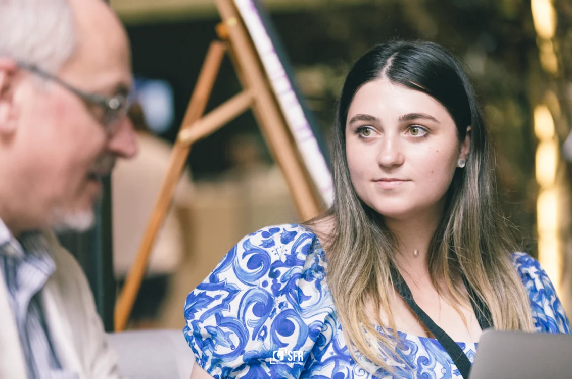Regizorul Nae Caranfil și reporterul Adevărul, la Iași   Sursa foto: Arhiva festivalului SFR