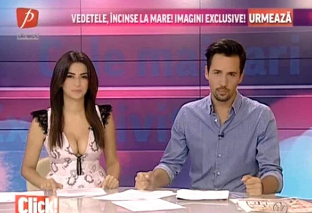 Diana Bart a provocat frisoane în platoul emisiunii Click!