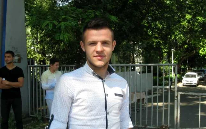 Valentin Lungu, elev din Galaţi, vrea să îmbine armonios şcoala cu cariera sportivă FOTO Valentin Trufaşu