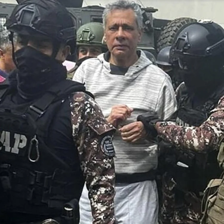 Arestarea lui Jorge Glas. Foto: Nexta TV via X
