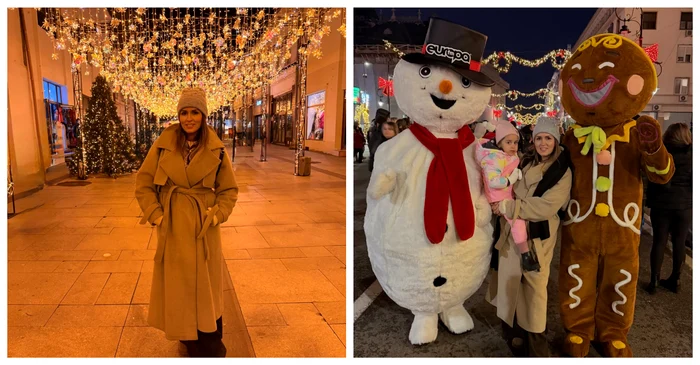 Cristina Almășan a vizitat Târgul de Crăciun din Craiova / FOTO: Colaj Instagram