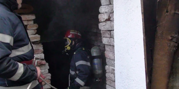Incendiu la subsol