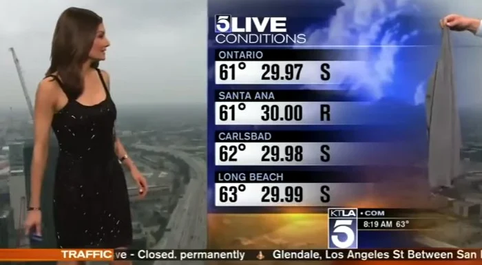 
    Fata de la Meteo a fost surprinsă de motivele invocateFoto: captură video  