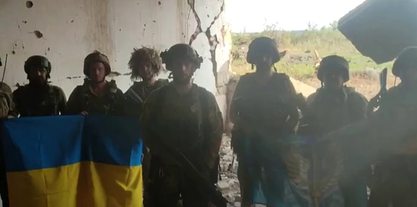 Dificultățile eliberării satului Staromaiorske au ieșit la iveală ulterior FOTO EPA-EFE