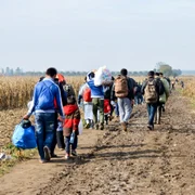 imigranti granita serbia croatia europa foto shutterstock