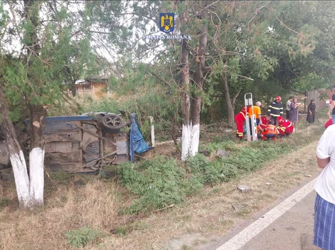 Accident în Ialomița FOTO ISU Ialomița