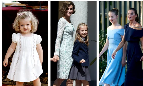 Prințesa Leonor de a lungul anilor colaj getty images jpg