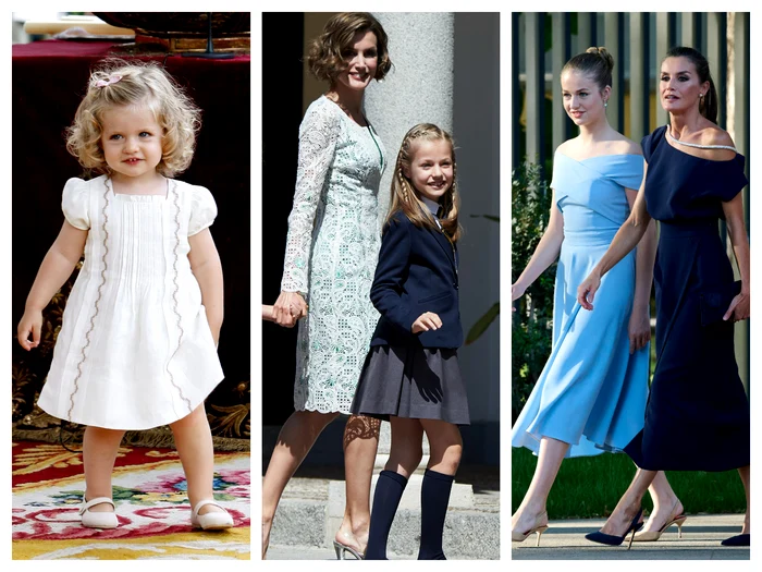 Prințesa Leonor de a lungul anilor colaj getty images jpg