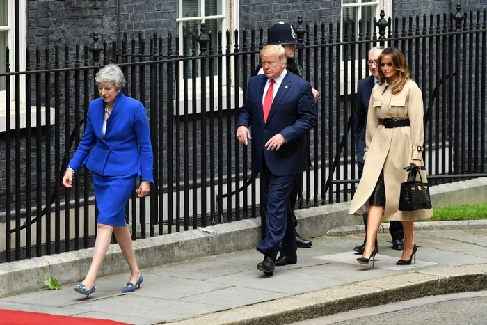 theresa may donald trump melania trump foto guliver getty images