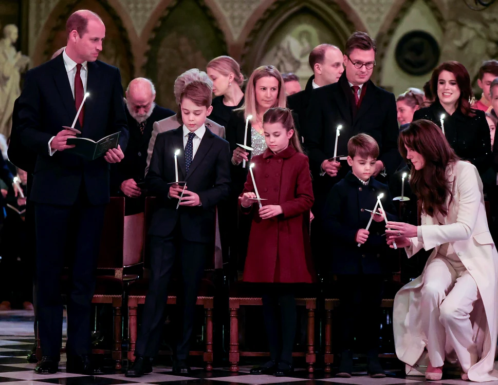 Familia regală britanică la Westminster Abbey / foto: X