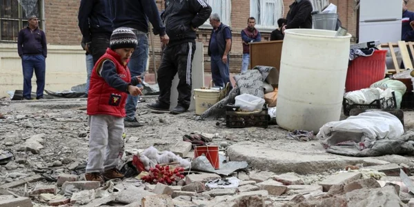 Nagorno Karabah distrusă. FOTO EPA-EFE