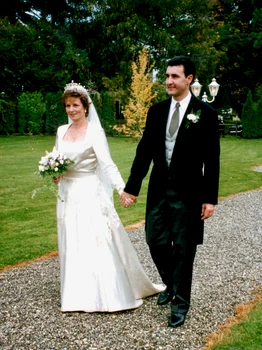 Margareta a României și Principele Radu în ziua nunții