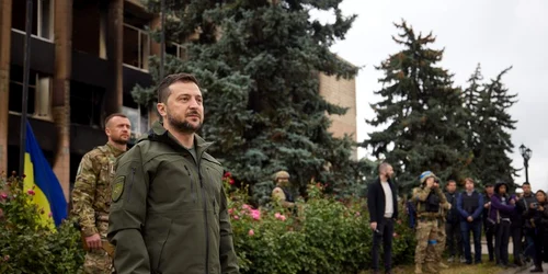 Volodimir Zelenski in Izium FOTO Facebook Volodimir Zelenski jpg